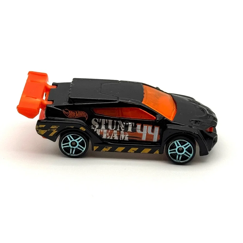 Hot Wheels Black Orange #44 Race‎ Car Stunt Team X1849 Diecast 2012